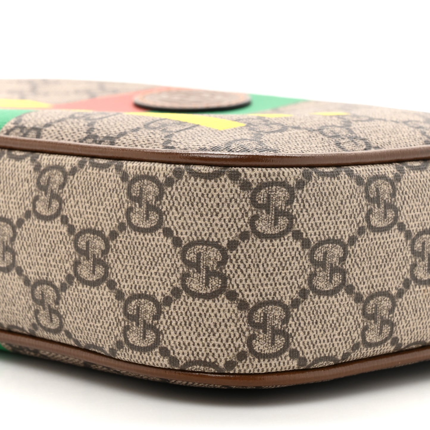 GG Supreme Monogram Azalea Calfskin Fake/Not Small Retro Interlocking G Belt Bag 120 48 Beige Ebony Brown Sugar