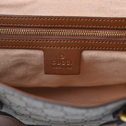 Gucci Soft GG Supreme Monogram Small Crossbody Tote Beige Cuir 6 of 13