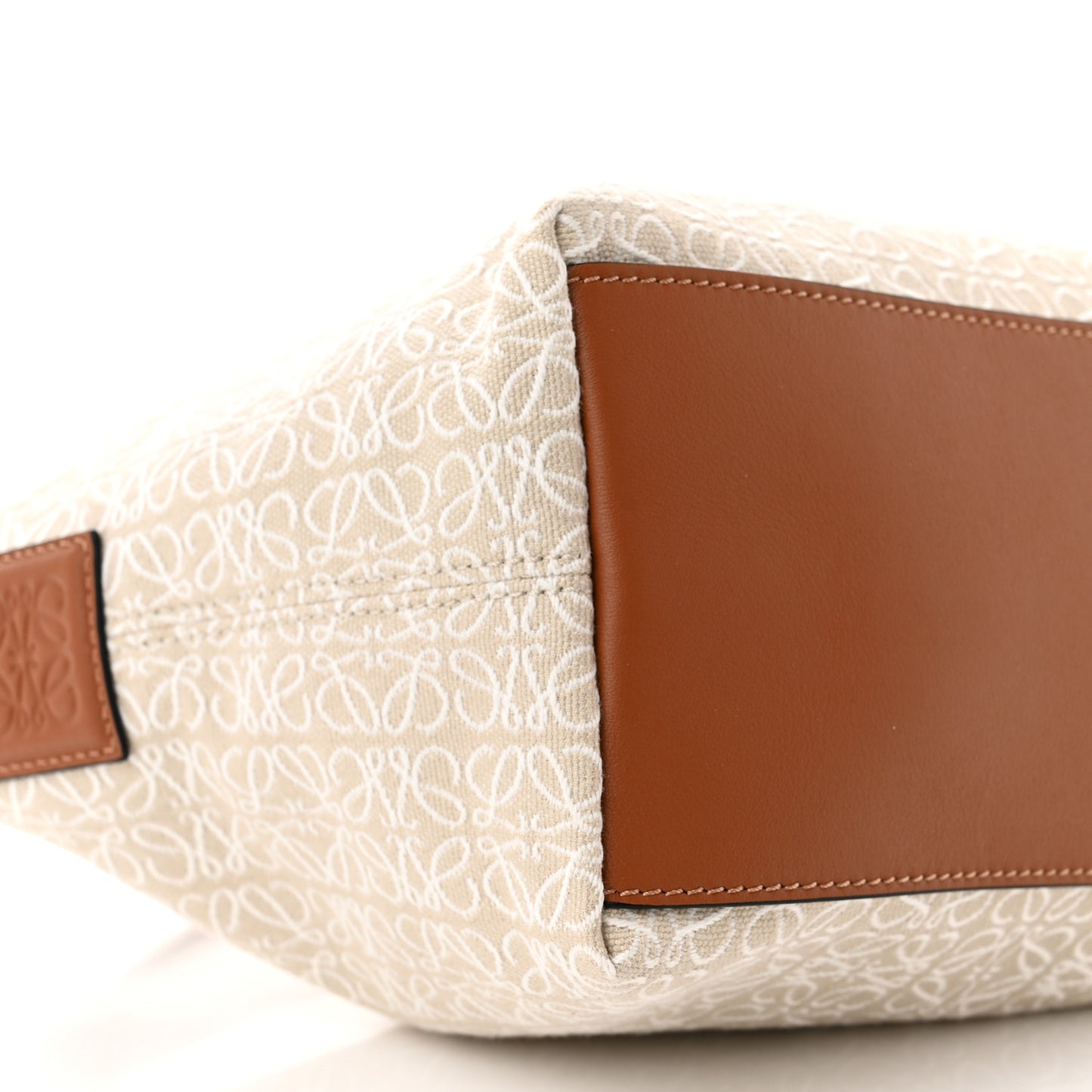 Jacquard Anagram Calfskin Small Cubi Bag Ecru Tan