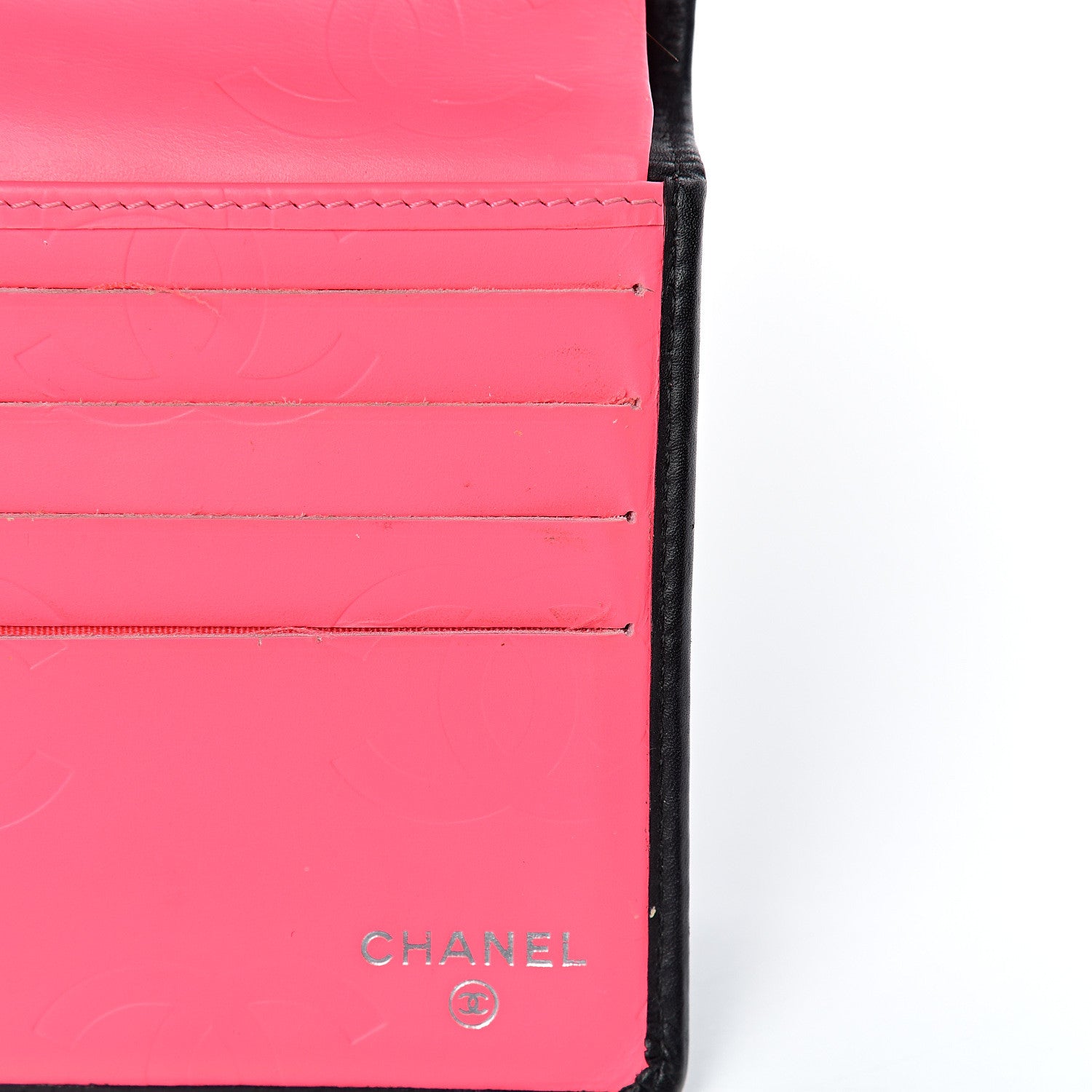 Chanel Calfskin Quilted Cambon Tri-Fold Wallet Black 10 of 16