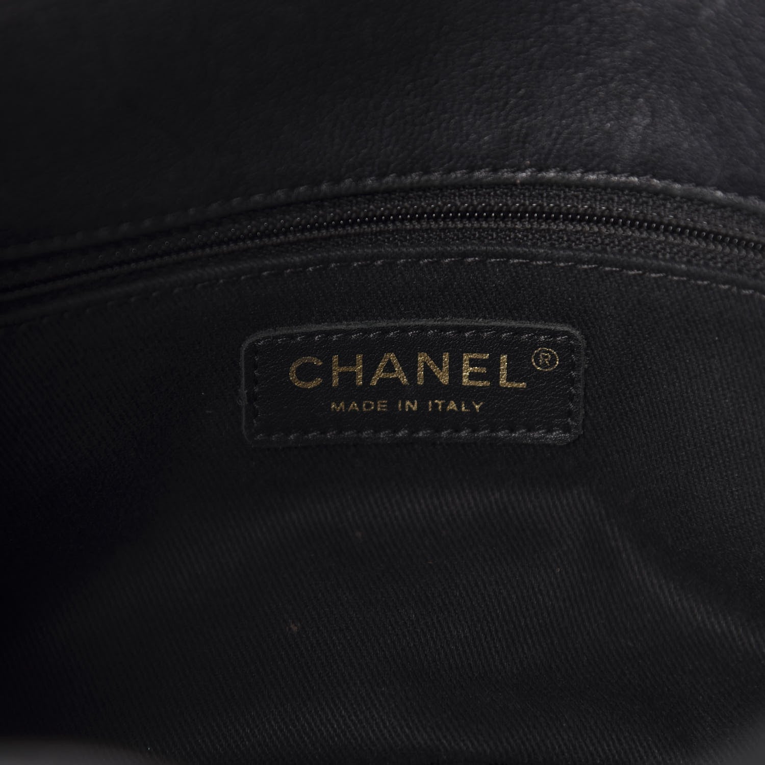 Chanel Calfskin Chevron Quilted Medium Surpique Flap Black 10 of 12