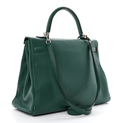 Hermes Taurillon Clemence Kelly Retourne 35 Malachite 3 of 22