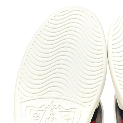 Gucci Calfskin Ayers Web Crystal LOVED Womens New Ace Sneakers 35 White 7 of 13