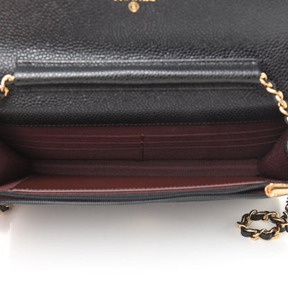 Chanel Caviar Quilted Wallet On Chain WOC Black 5 of 13