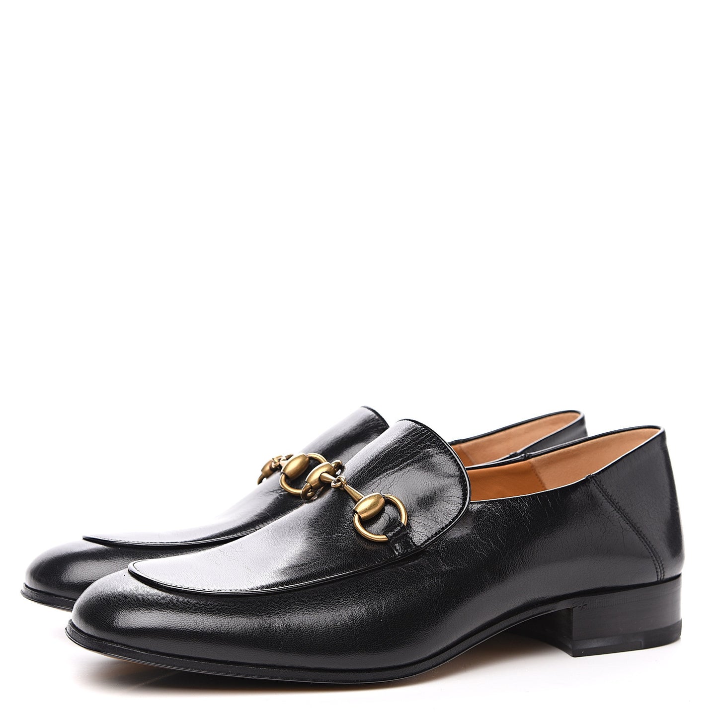 Goatskin Mens Horsebit Loafers 8.5 Black
