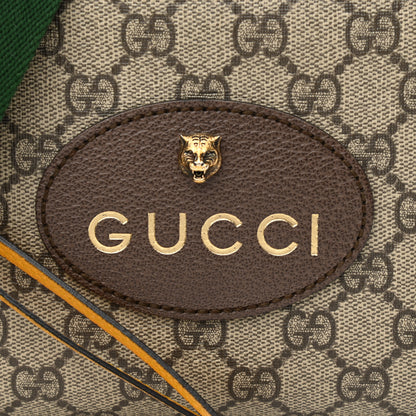 Gucci GG Supreme Monogram Web Neo Vintage Shoulder Bag Beige New Acero Crop 8 of 12