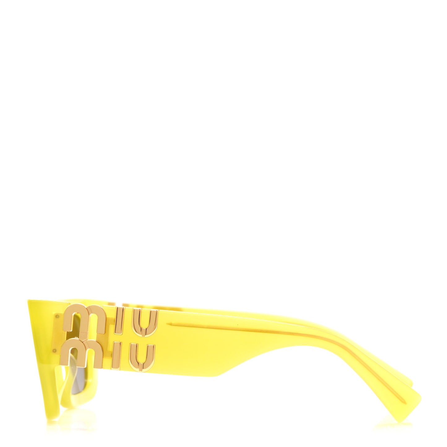 Acetate Miu Glimpse Sunglasses SMU 09W Yellow