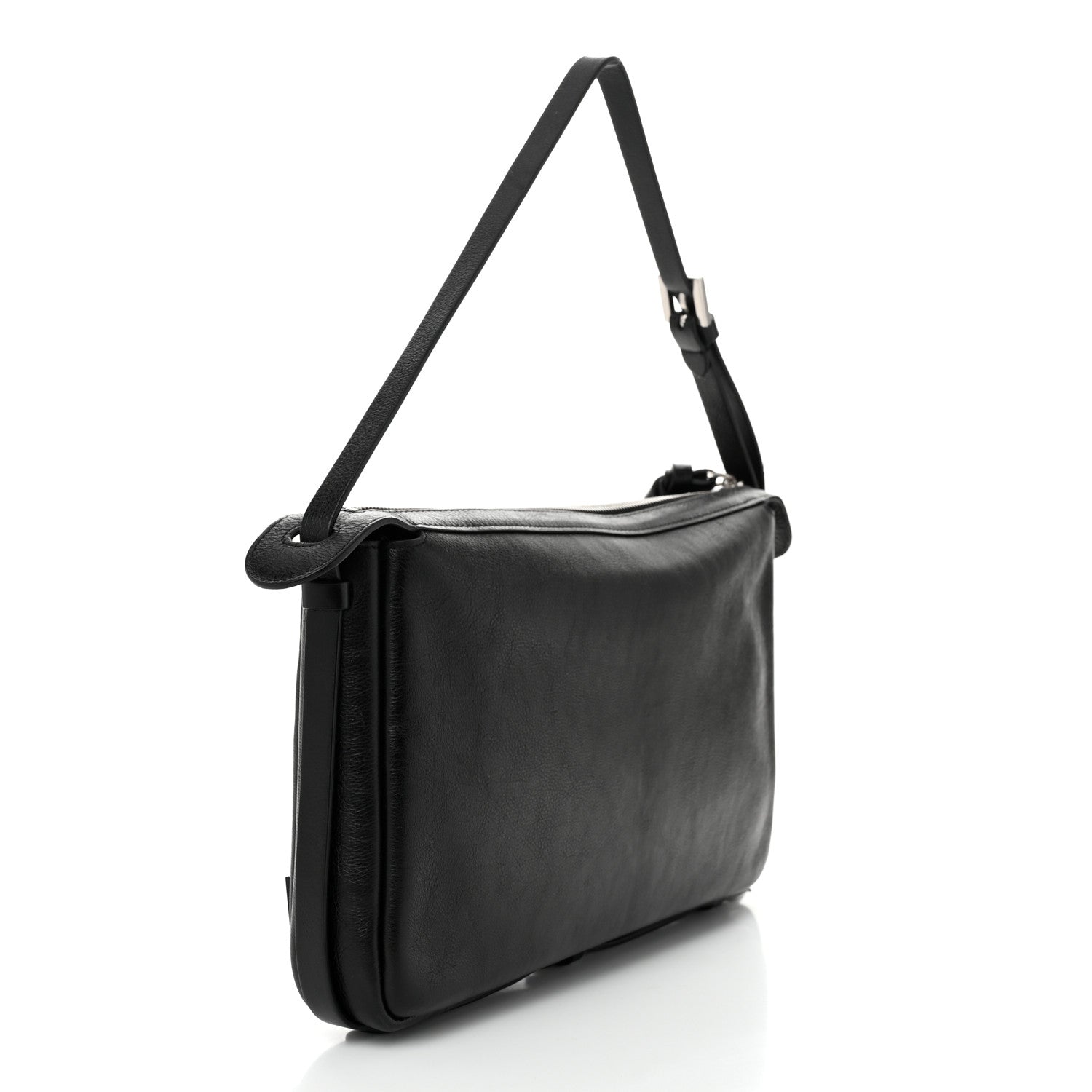 Fendi Vitello Medium Simply Fendi Shoulder Bag Black 3 of 10