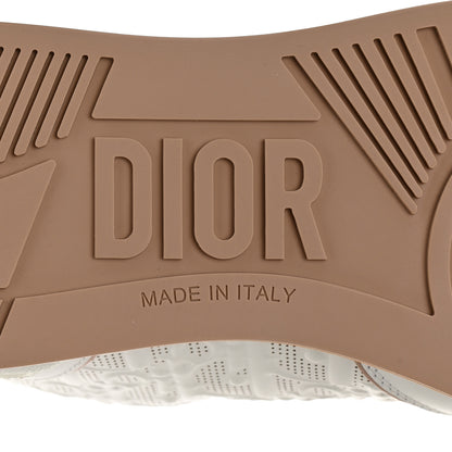 Christian Dior Calfskin Oblique Laser Perforated Dior One Low Sneakers 38.5 White Nude 8 of 8