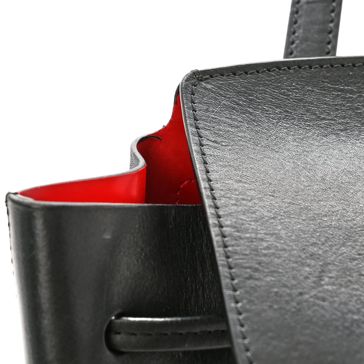 Vegetable Tanned Calfskin Mini Backpack Black Flamma