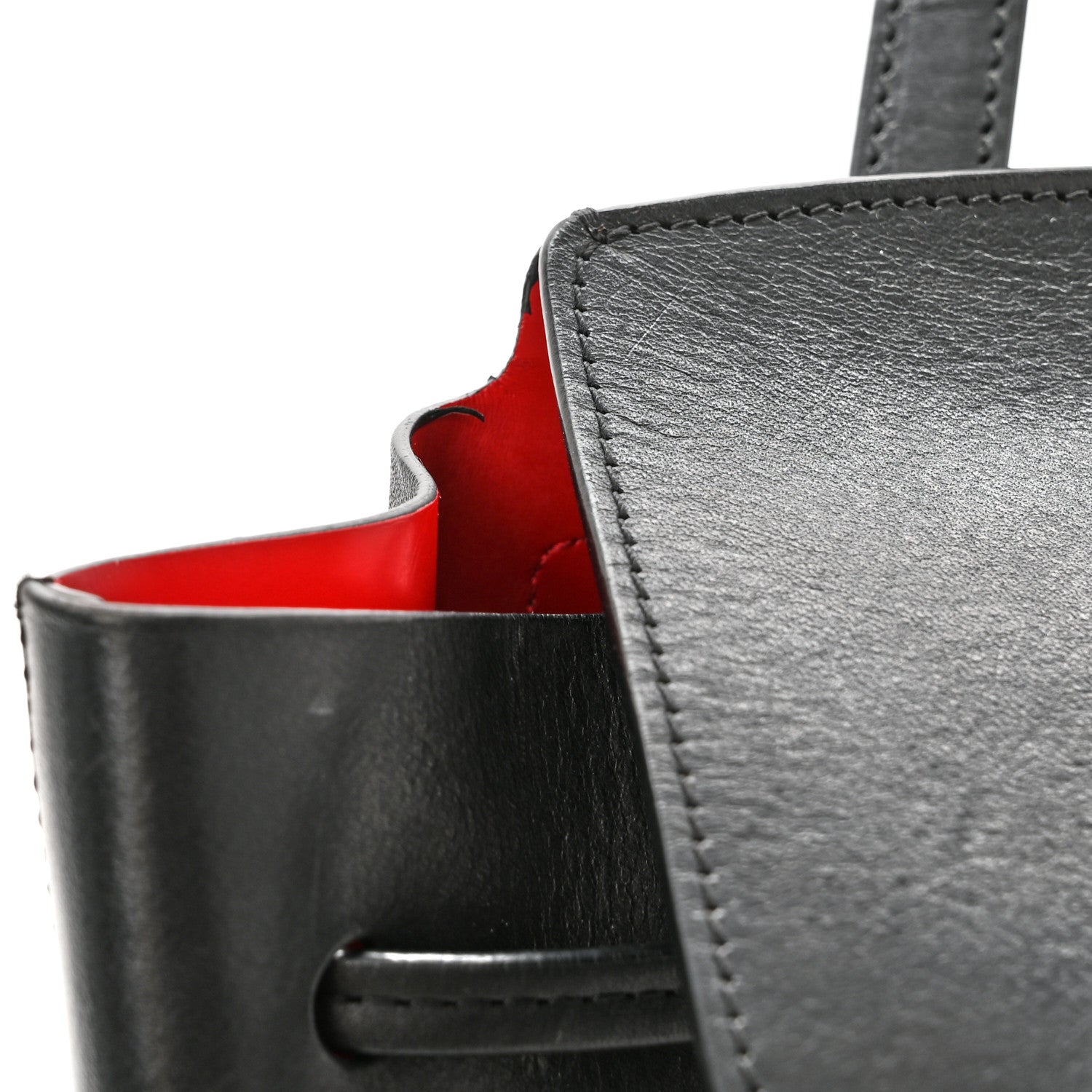 Mansur Gavriel Vegetable Tanned Calfskin Mini Backpack Black Flamma 12 of 12