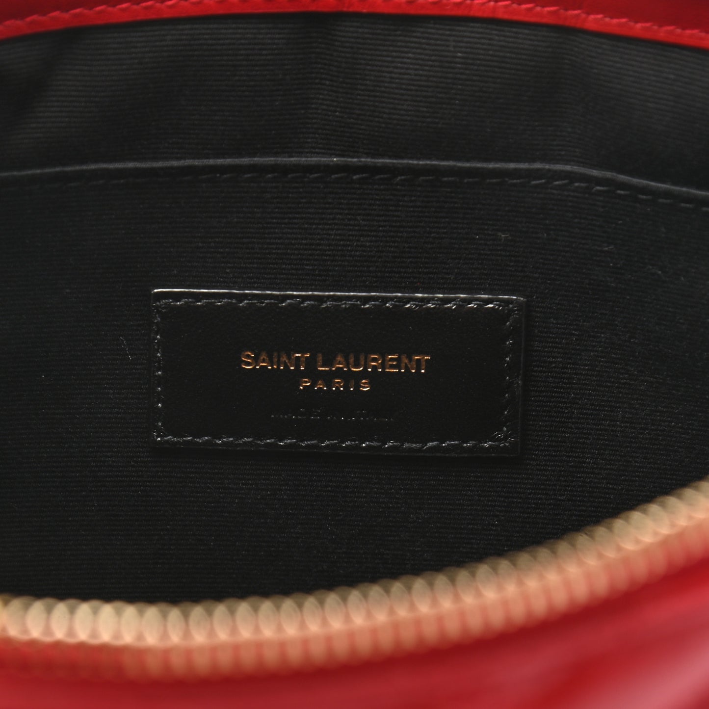 Calfskin Matelasse Monogram Cassandre Tablet Pouch Rouge Eros