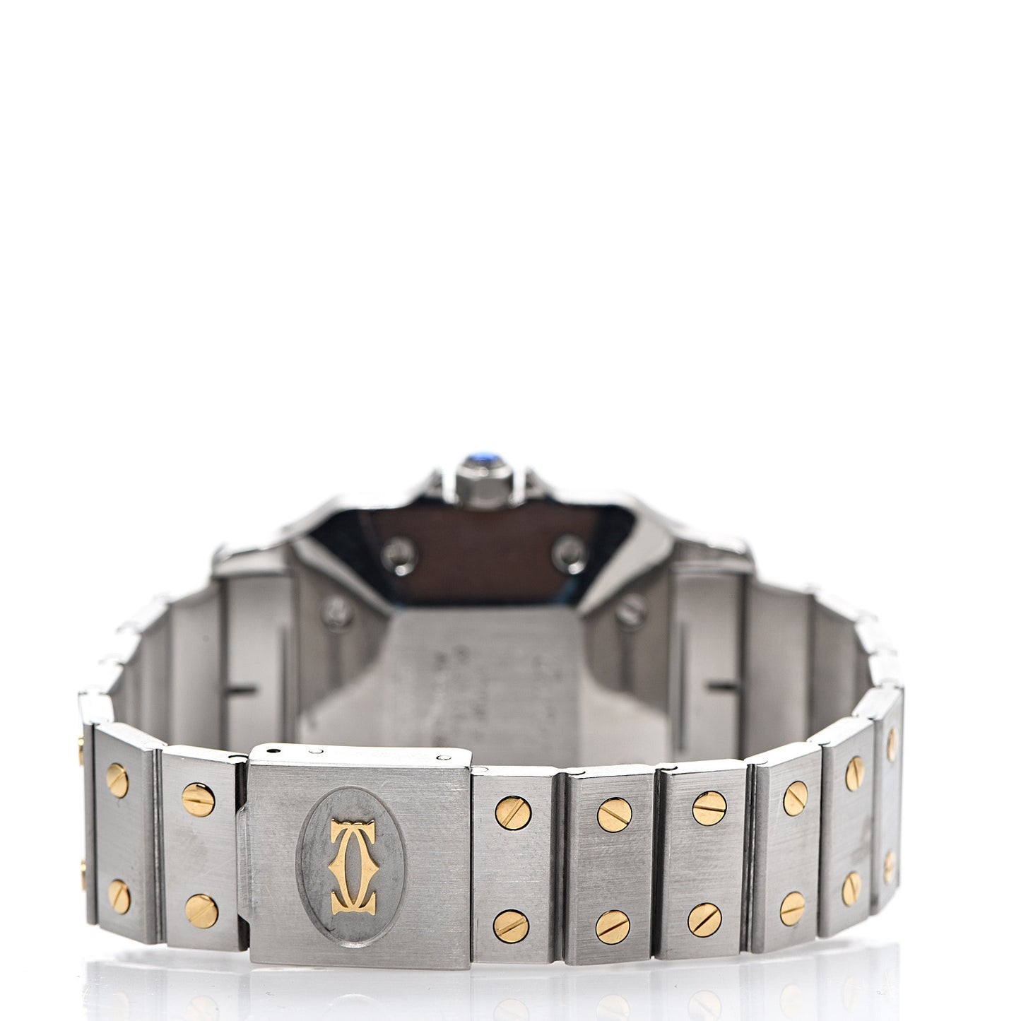 Stainless Steel 18K Yellow Gold 29mm Santos De Cartier Galbee Automatic Watch