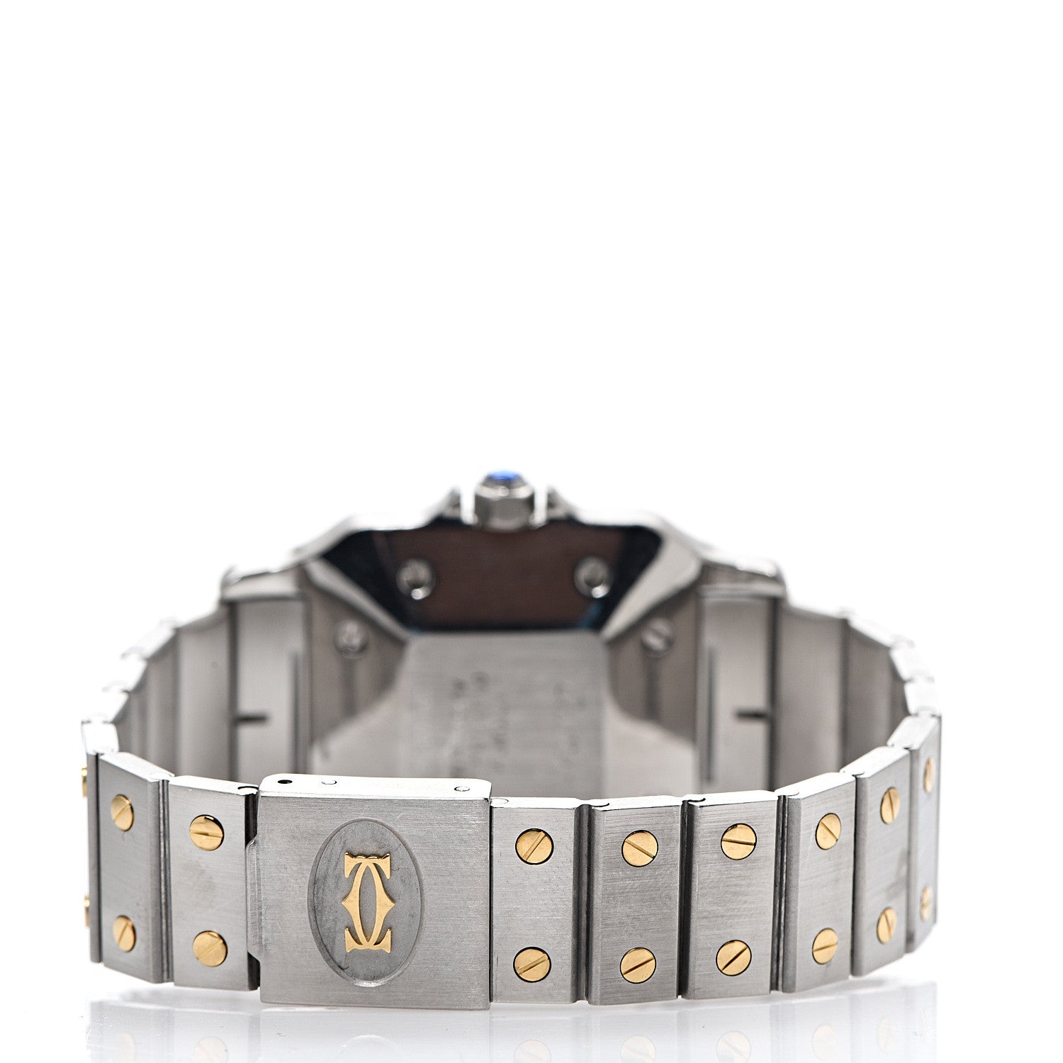 Cartier Stainless Steel 18K Yellow Gold 29mm Santos De Cartier Galbee Automatic Watch 3 of 7