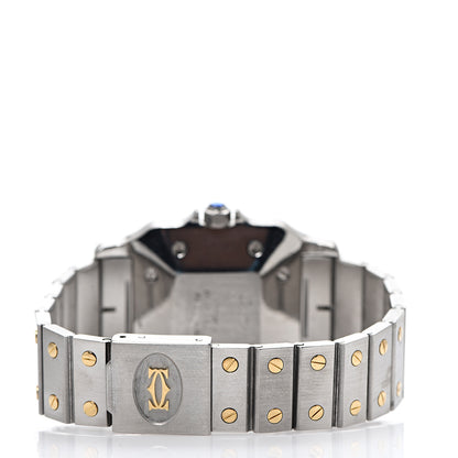 Cartier Stainless Steel 18K Yellow Gold 29mm Santos De Cartier Galbee Automatic Watch 3 of 7