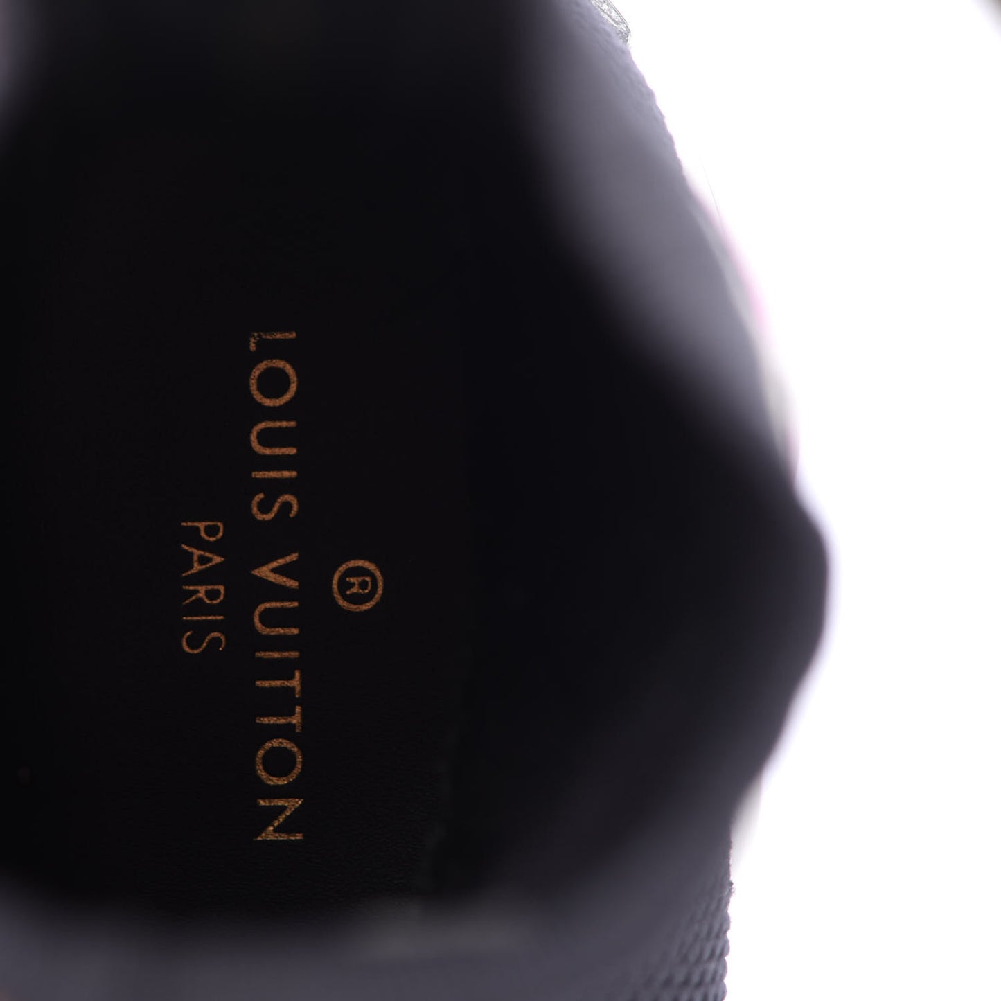 Stretch Fabric LV Black Heart Sock Sneaker 42 Black