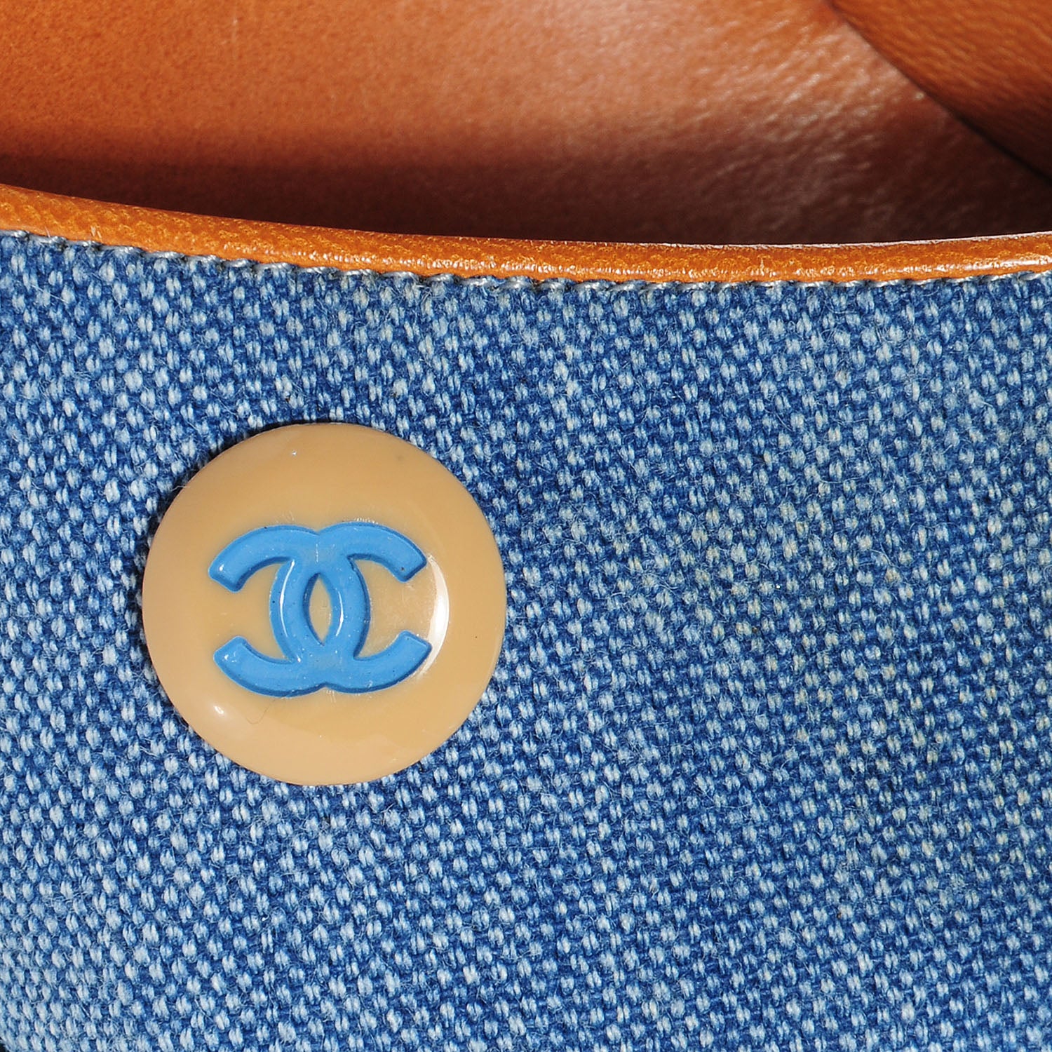 Chanel Denim CC Sandals Blue 37 8 of 9