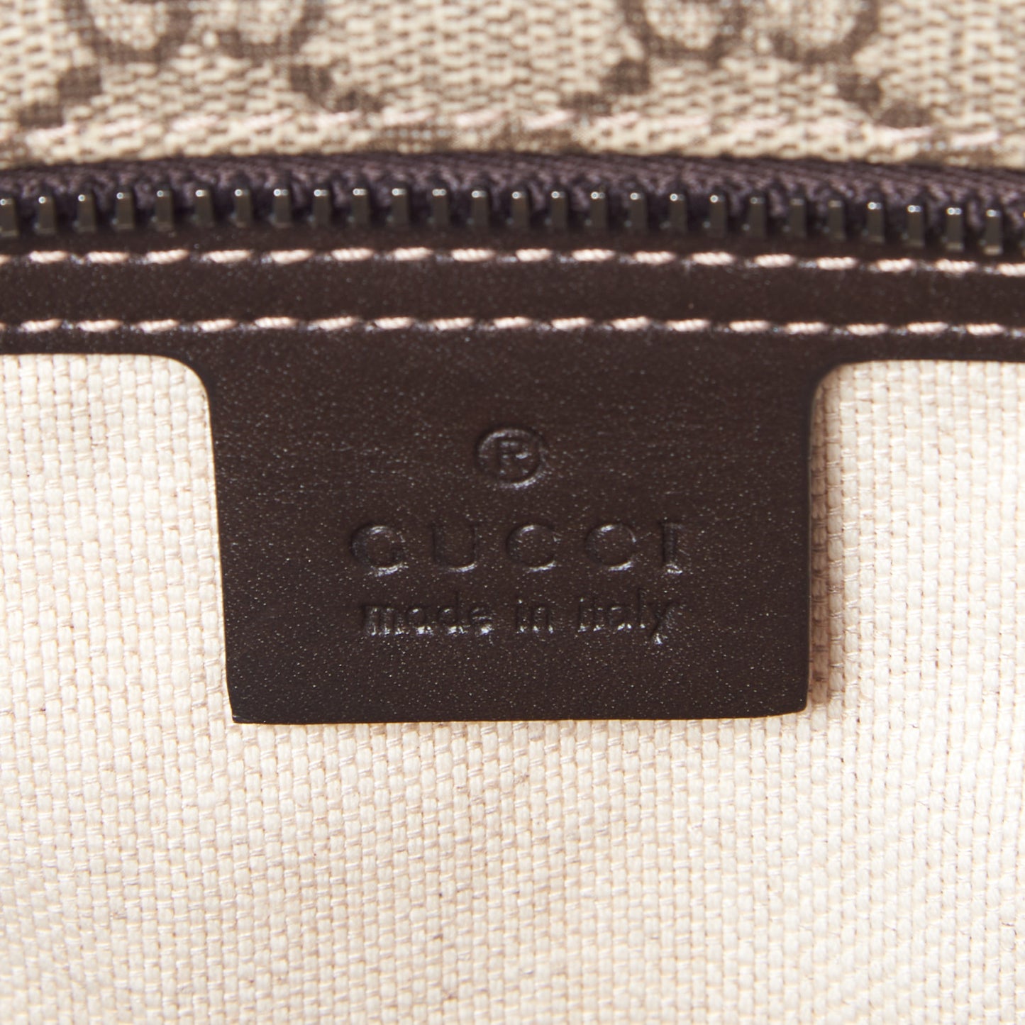 GG Supreme Monogram Small Joy Tote Dark Brown