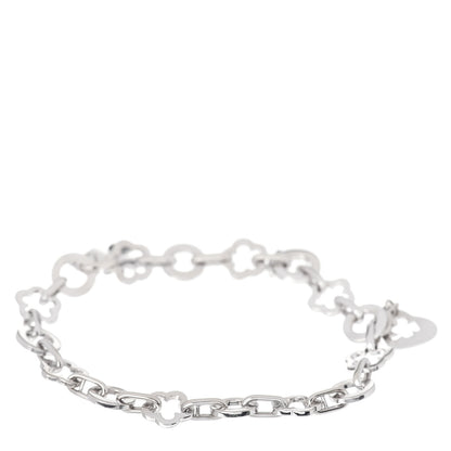 Chanel 18K White Gold Camellia Charm Bracelet 3 of 4
