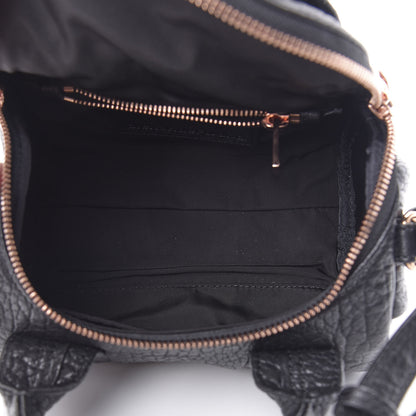 Alexander Wang Pebbled Lambskin Mini Rockie Black Rose Gold Hardware 5 of 9