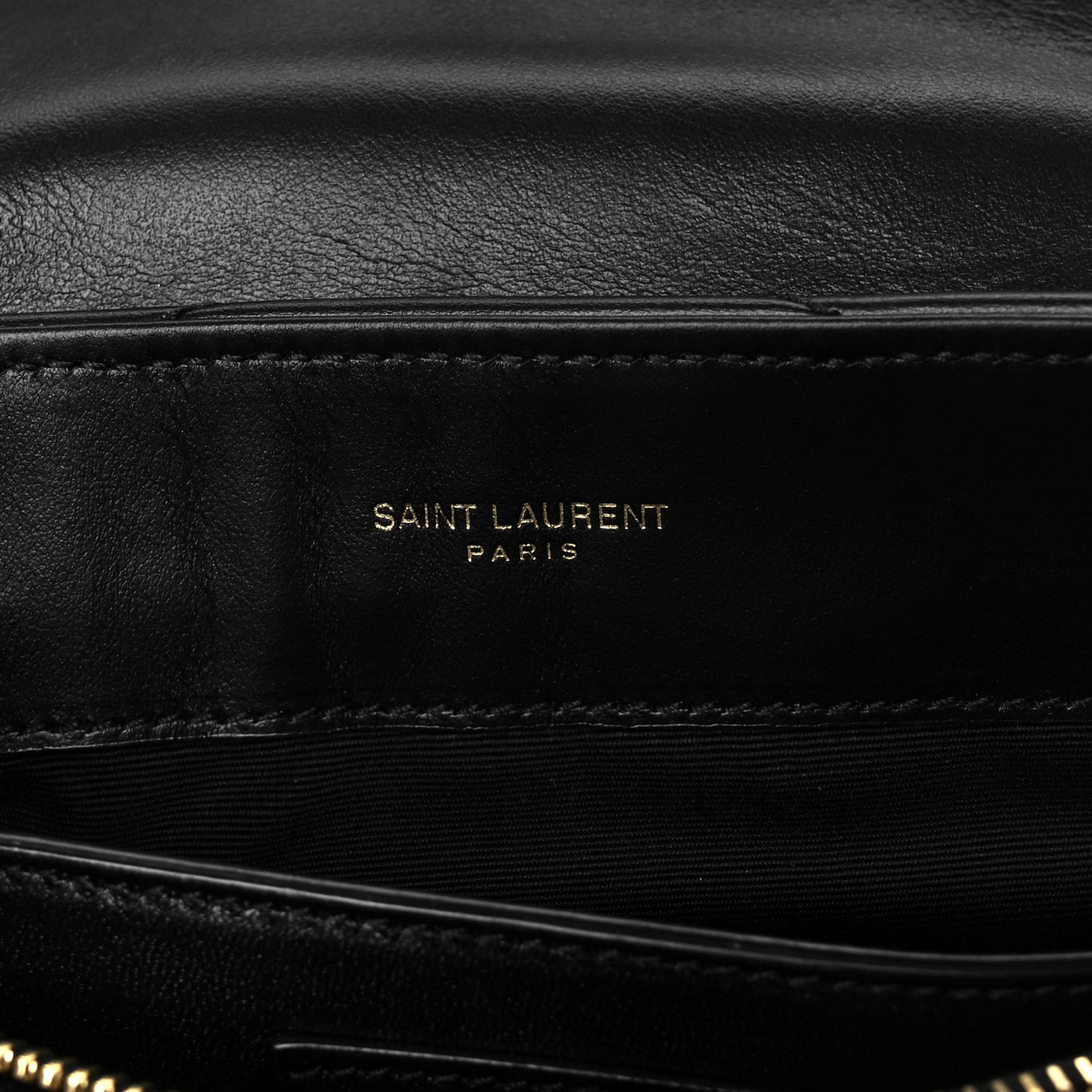 Calfskin Y Quilted Monogram Small Loulou Chain Satchel Black