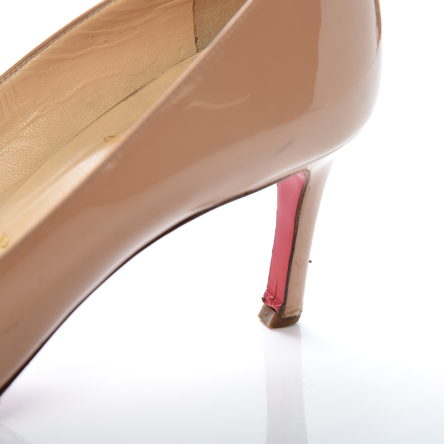 Christian Louboutin Patent Simple 70 Pumps 36.5 Nude 18 of 26