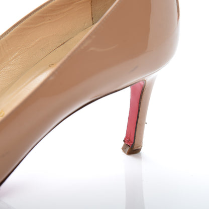 Christian Louboutin Patent Simple 70 Pumps 36.5 Nude 18 of 26