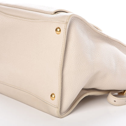 Prada Vitello Daino Shopping Tote White 17 of 20