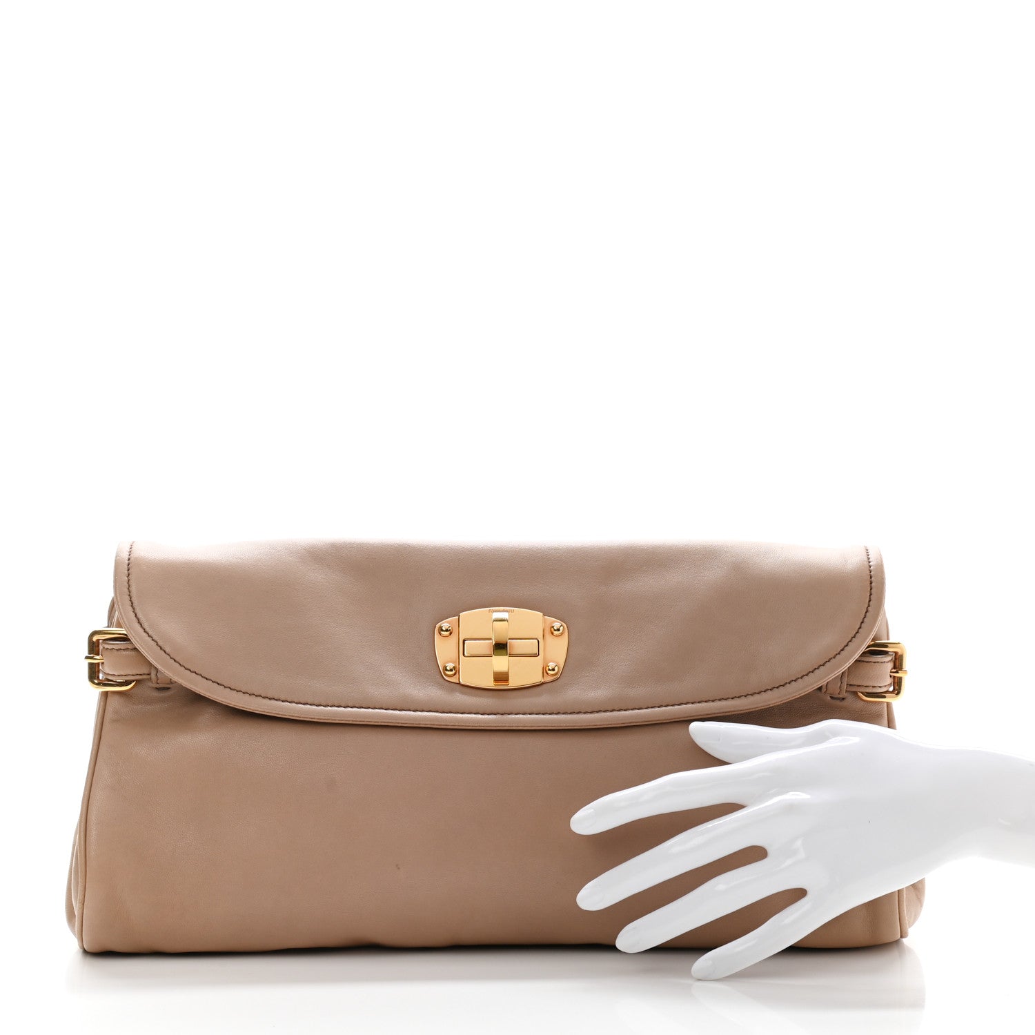 Miu Miu Nappa Twist Clutch Cammeo 2 of 9