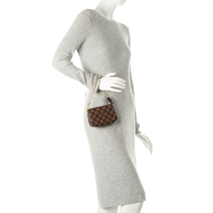 Louis Vuitton Damier Ebene Mini Pochette Accessories 2 of 7