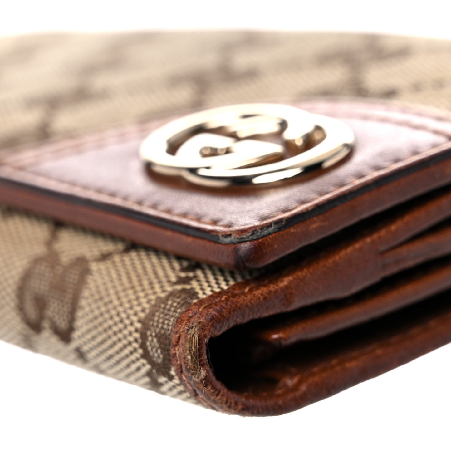 Monogram New Britt Continental Snap Wallet Dark Brown