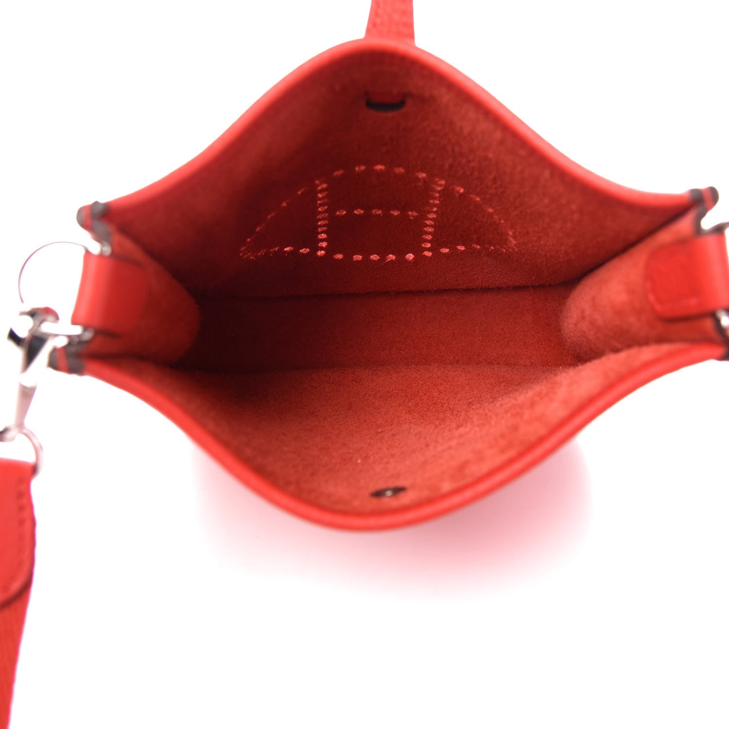 Hermes Taurillon Clemence Evelyne TPM Rouge De Coeur 5 of 11