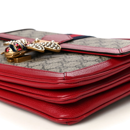 Gucci GG Supreme Monogram Medium Queen Margaret Shoulder Bag Red 6 of 14