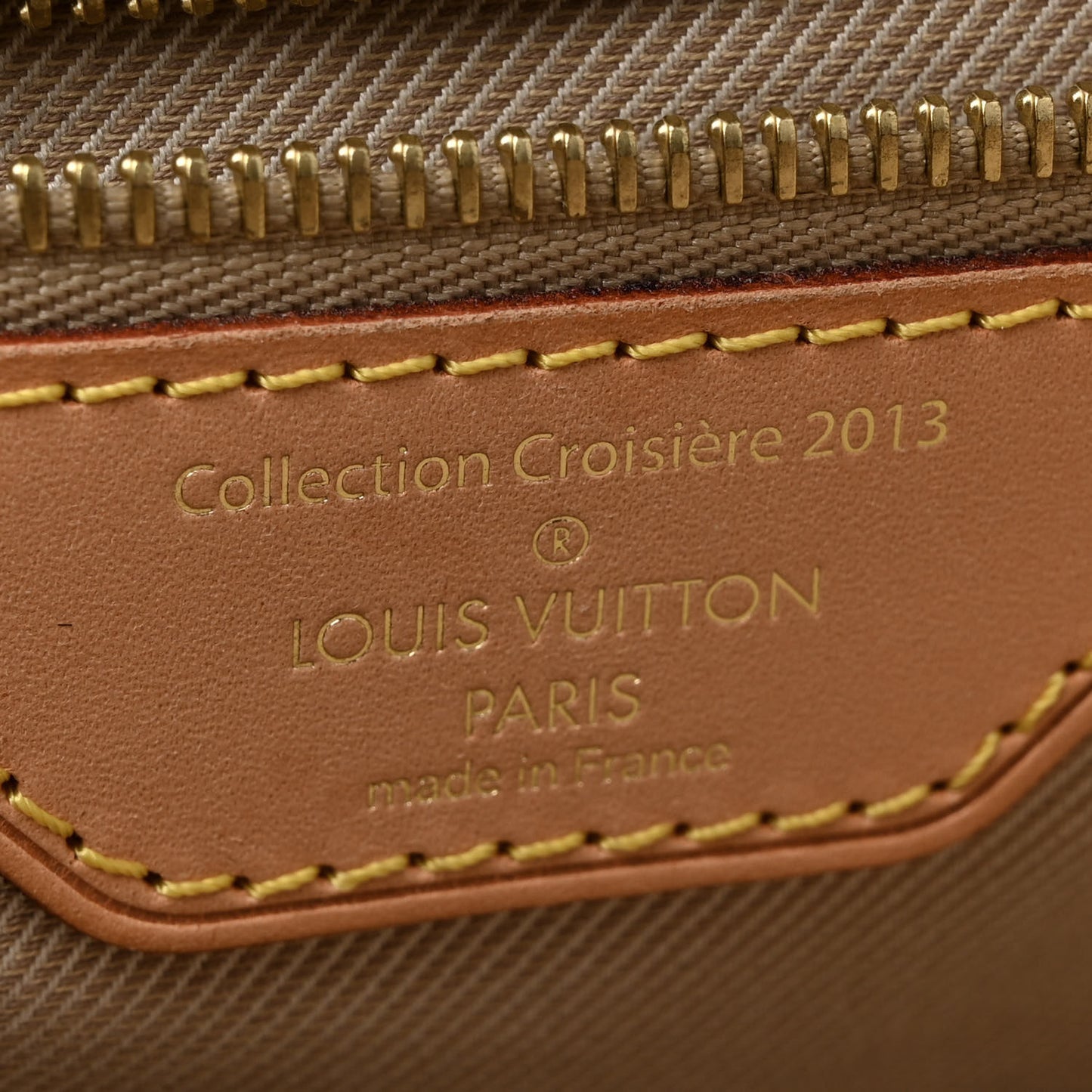 Monogram Denim Neverfull MM Caramel