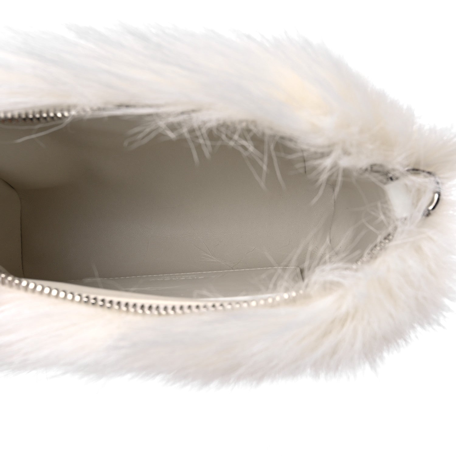 Givenchy Faux Fur XS Lock Antigona Shoulder Bag White 5 of 8