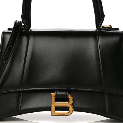 Balenciaga Shiny Box Calfskin Small Hourglass Top Handle Bag Black 11 of 24