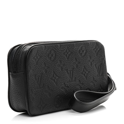 Louis Vuitton Taurillon Monogram Pochette Volga Black 3 of 10