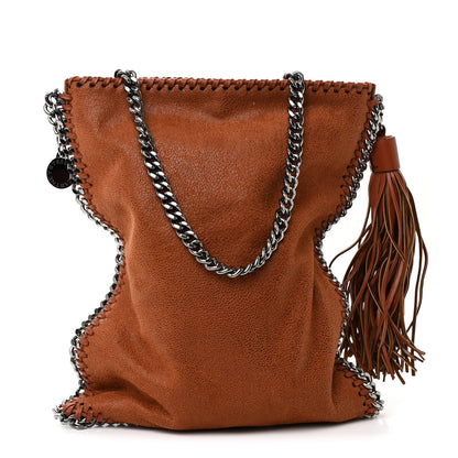 Stella McCartney Shaggy Deer Falabella Tassel Flat Crossbody Brown 1 of 10