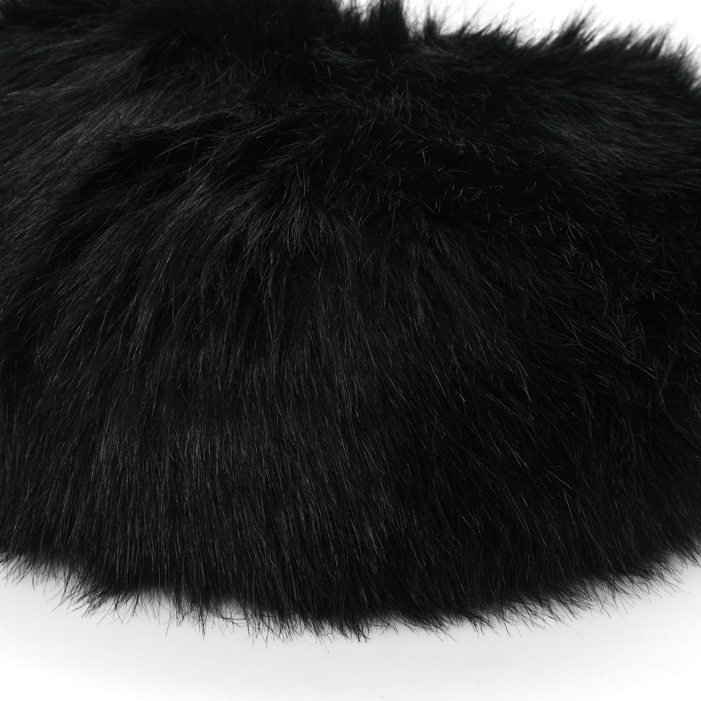 Faux Fur Large Bianca Hobo Black