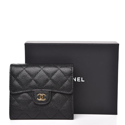 Chanel Caviar Quilted Compact Flap Wallet Black 10 of 10