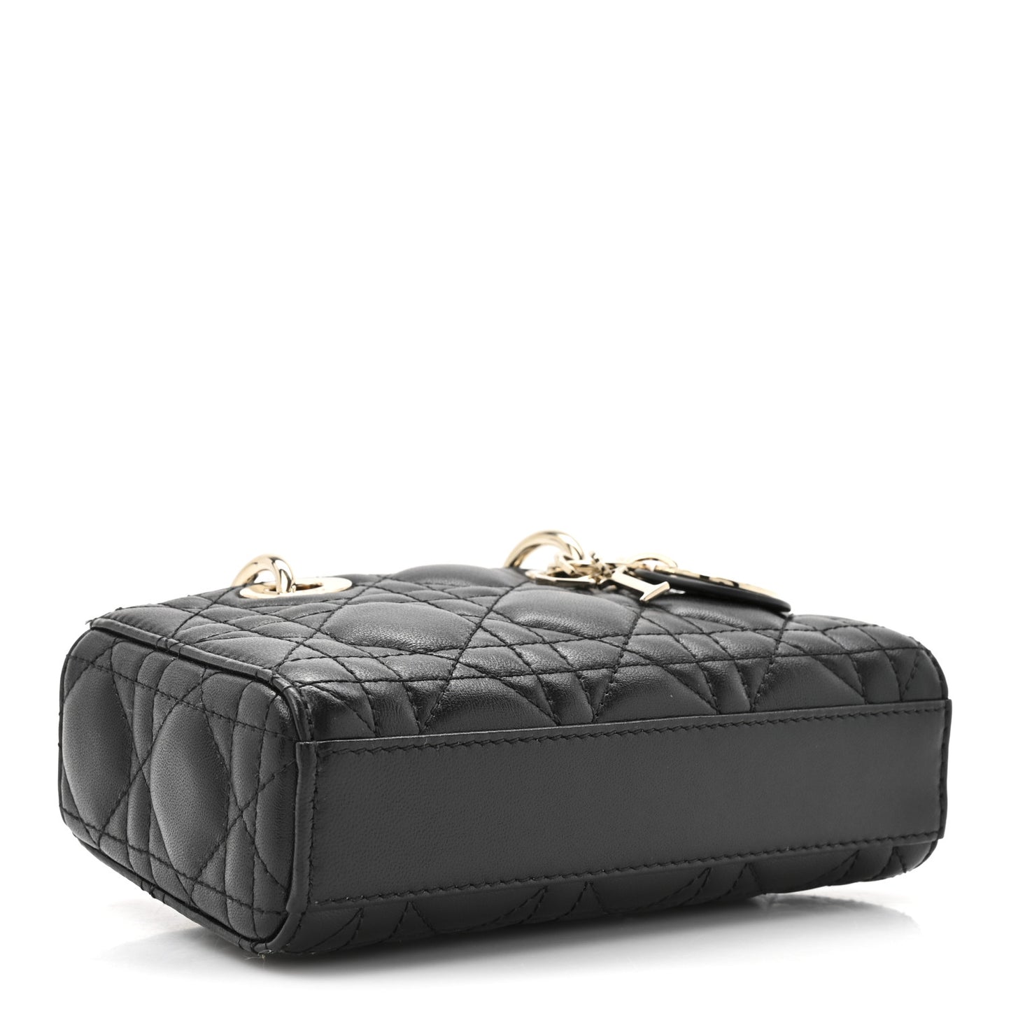 Lambskin Cannage Micro Lady D-Joy Black