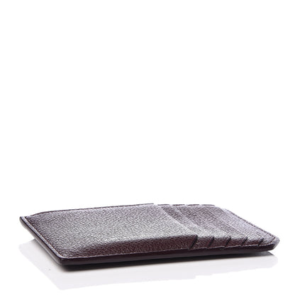 Saint Laurent Grained Calfskin 5 Fragments Zip Pouch Card Holder Bordeaux 4 of 8