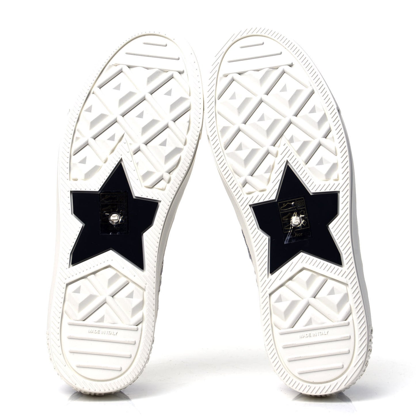 Canvas Oblique Walk'N'Dior Low Top Sneakers 38 Grey Stone