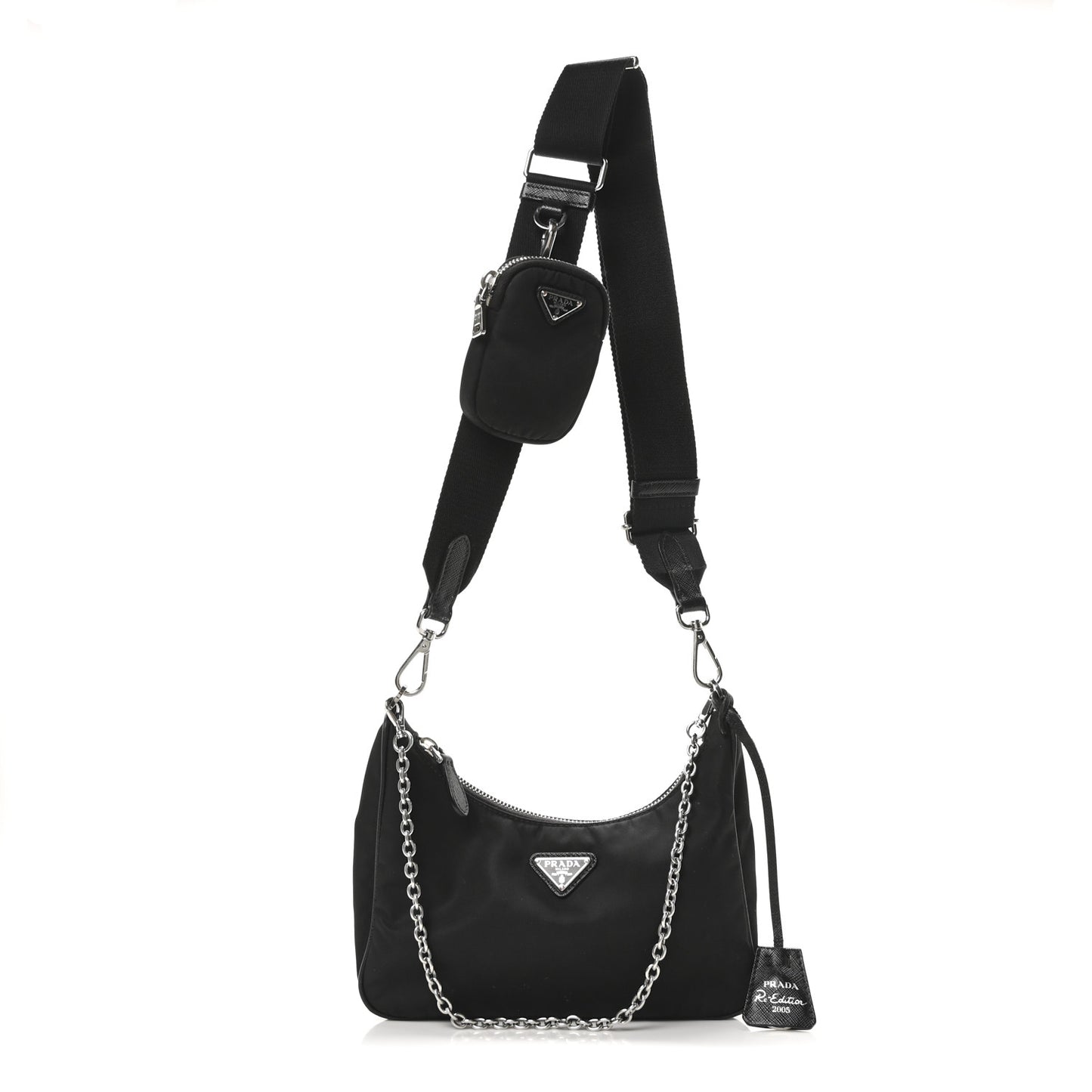 Nylon Re-Edition 2005 Shoulder Bag Black