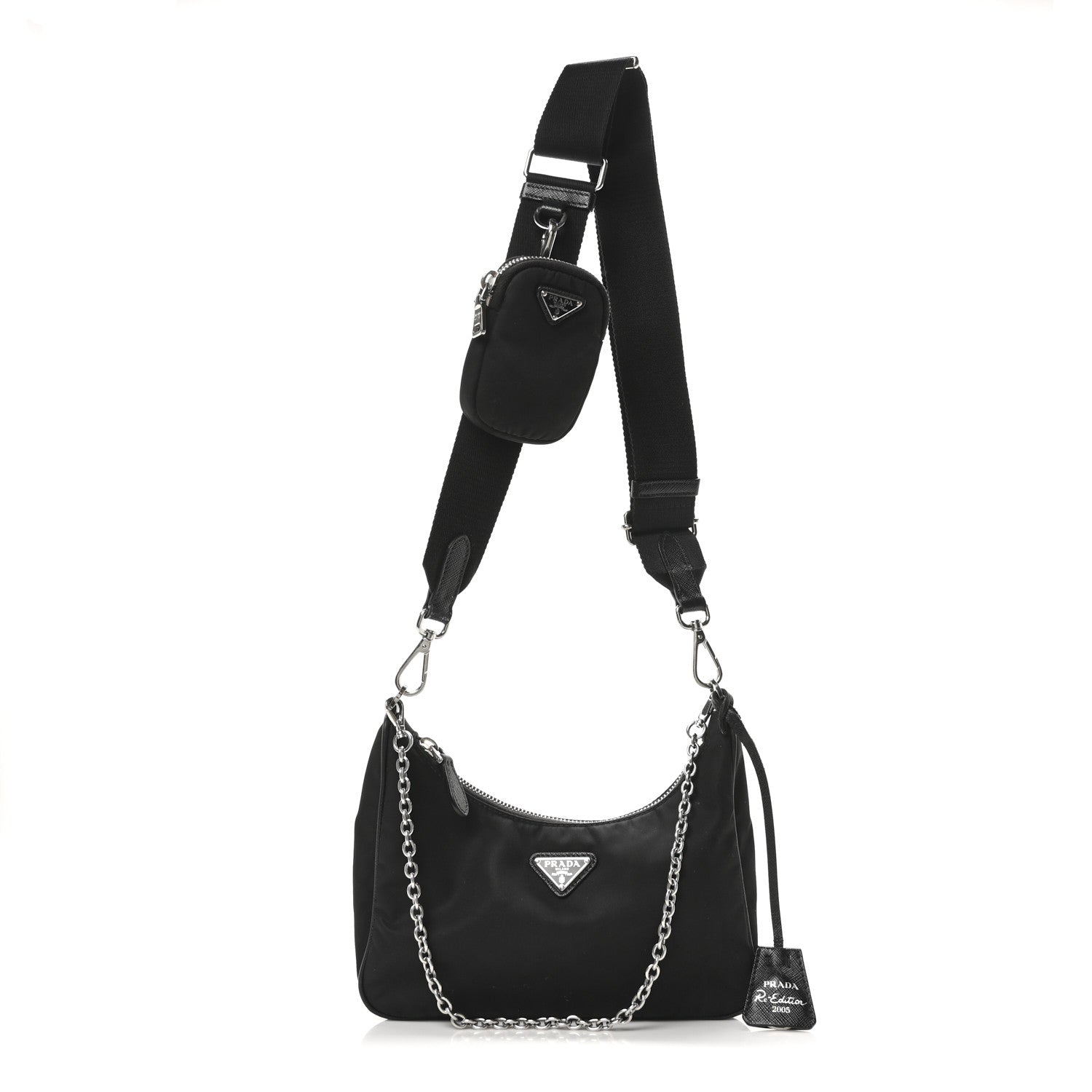 Prada Nylon Re-Edition 2005 Shoulder Bag Black 1 of 12