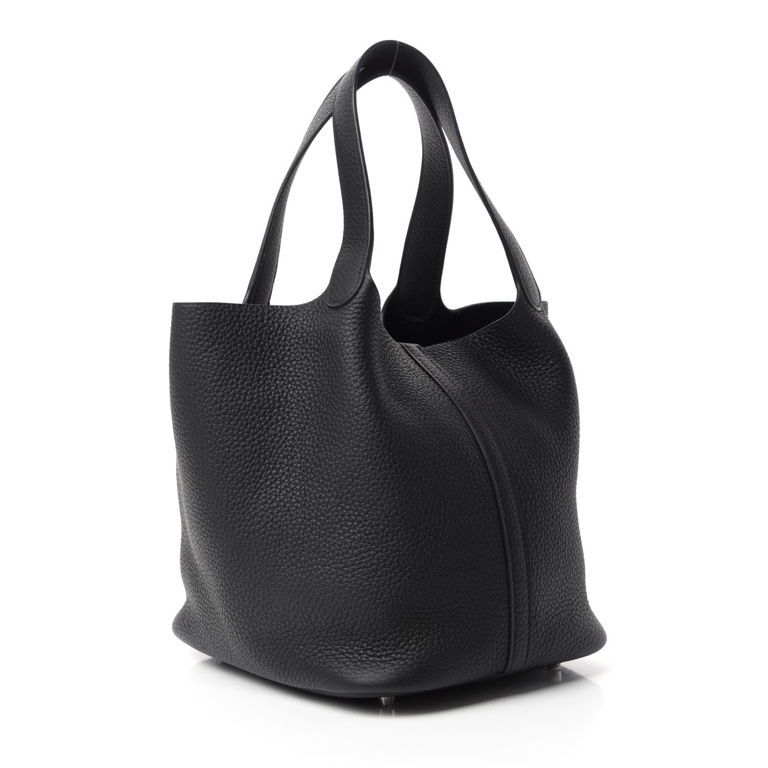 Hermes Taurillon Clemence Picotin Lock 22 MM Black 3 of 11