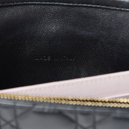 Christian Dior Lambskin Cannage Miss Dior Promenade Pouch Black 6 of 14