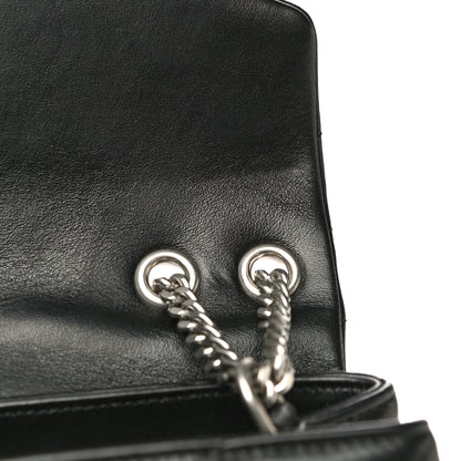 Saint Laurent Calfskin Y Quilted Monogram Small Loulou Chain Satchel Black 11 of 13