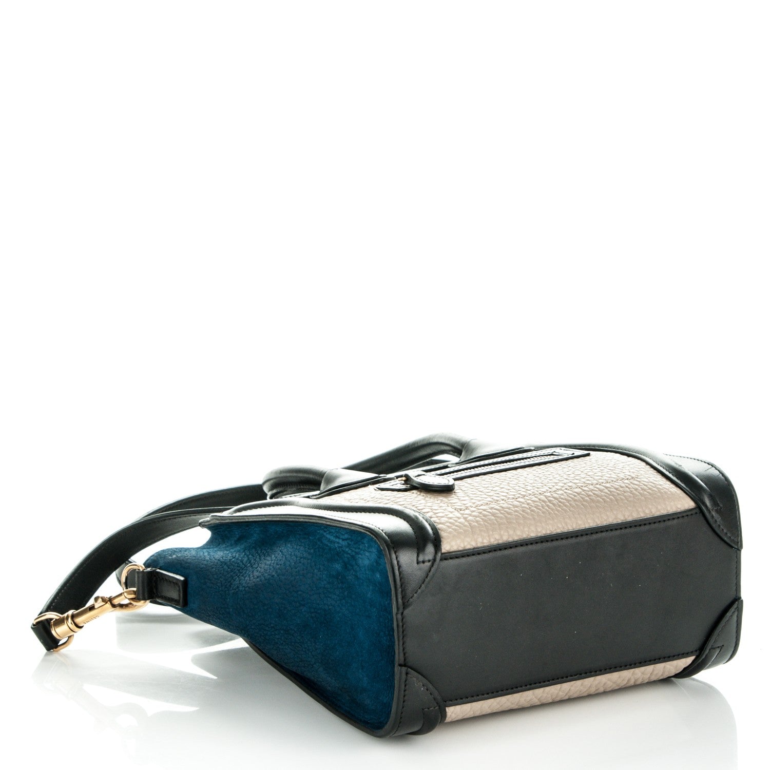 Celine Bullhide Calfskin Suede Nano Tri-Color Luggage Multicolor 4 of 6