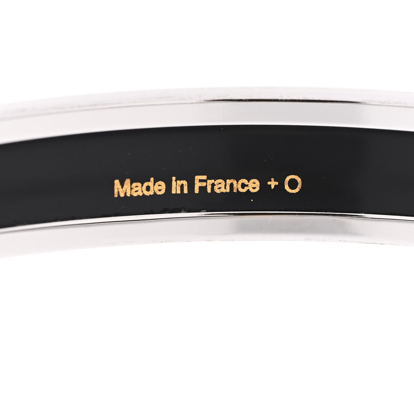Enamel Printed Narrow Caleche Bracelet 70 Black